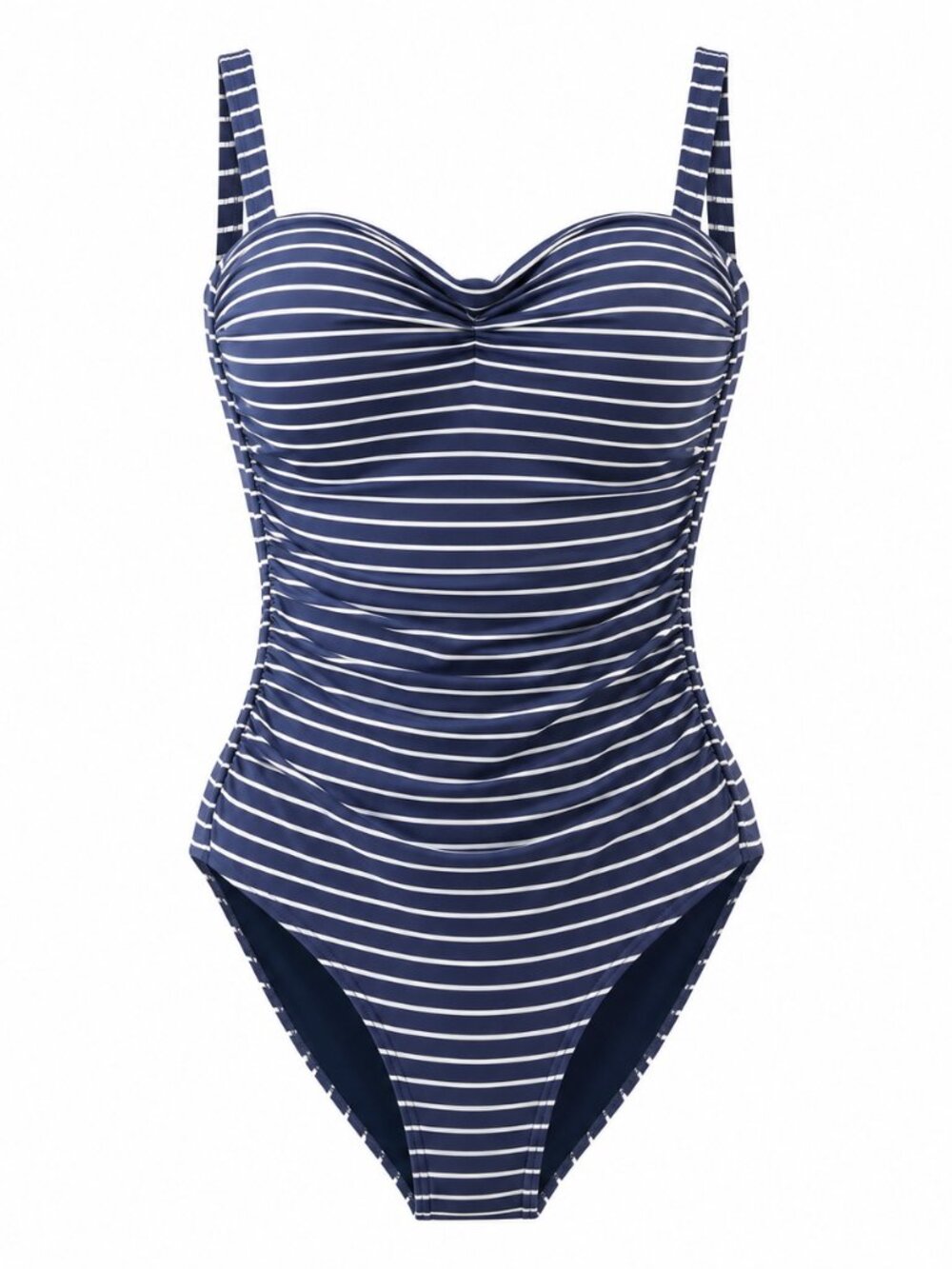 Nip Tuck Navy Stripe Pinup One Piece Sz 10 Nautical Coastal Aussie